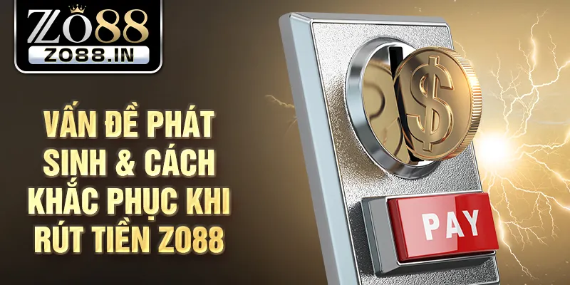 Vấn đề phát sinh & cách khắc phục khi rút tiền Zo88